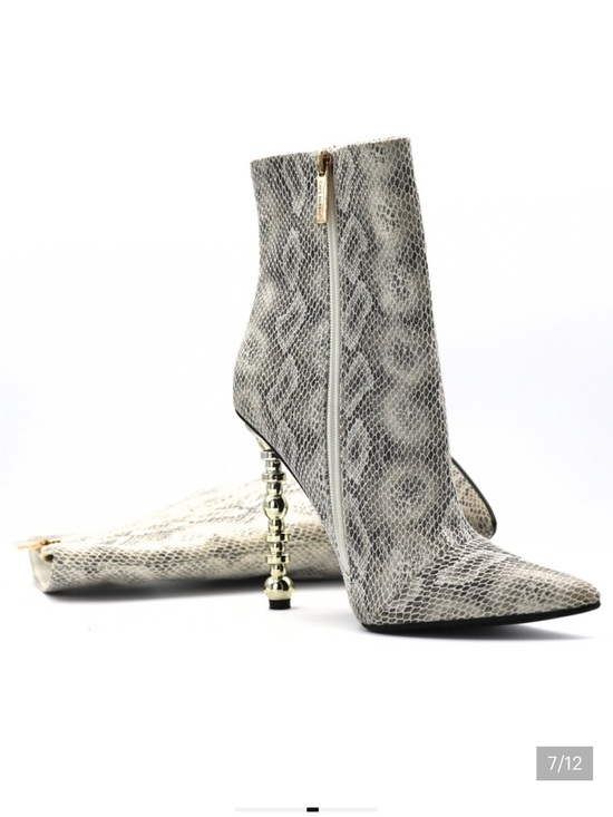Cape Robbin Shoes - Cape Robbin Shawna Booties Womens 6.5 Grey Snakeskin
Architectural Heel Party